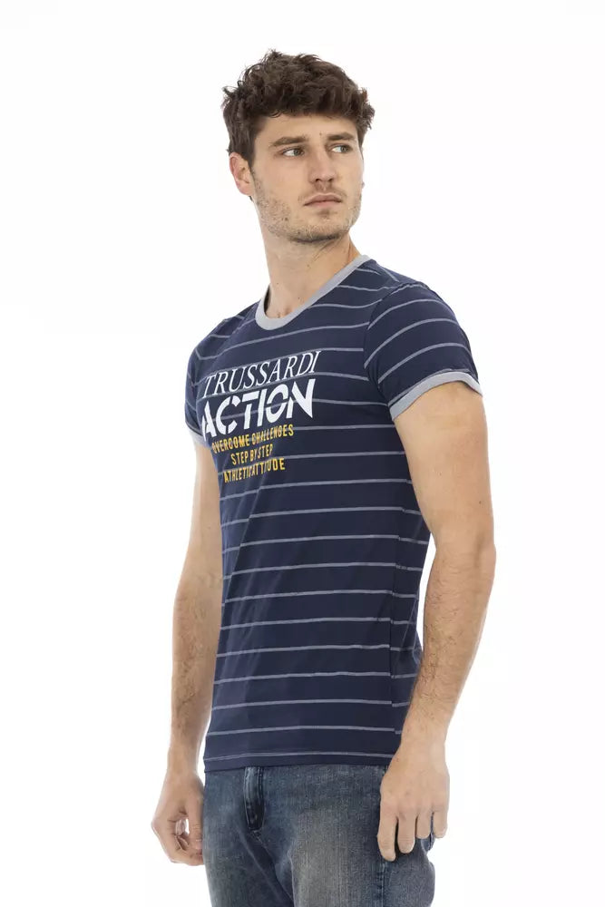 Trussardi Action Blå Bomuld Herre T-shirt