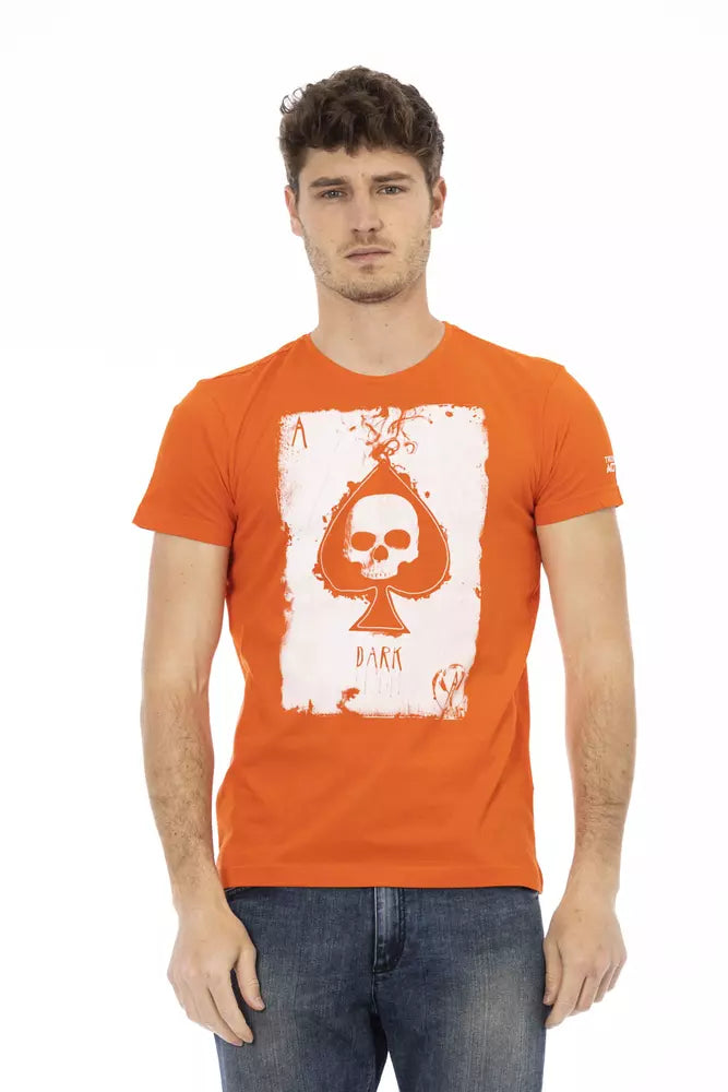 Trussardi Action Orange Bomuld Herre T-shirt
