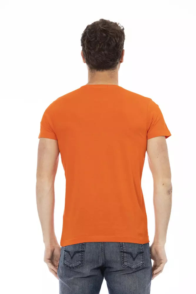 Trussardi Action Orange Bomuld Herre T-shirt