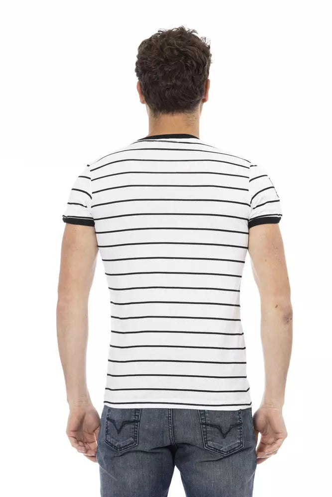 Trussardi Action Hvid Bomuld Herre T-shirt