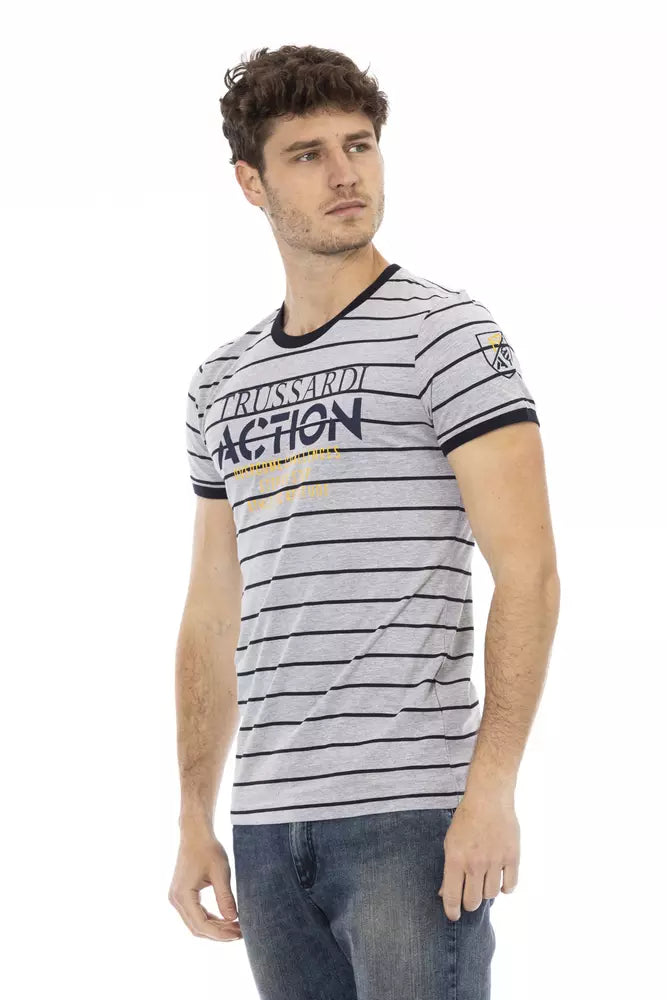 Trussardi Action Grå Bomuld Herre T-shirt