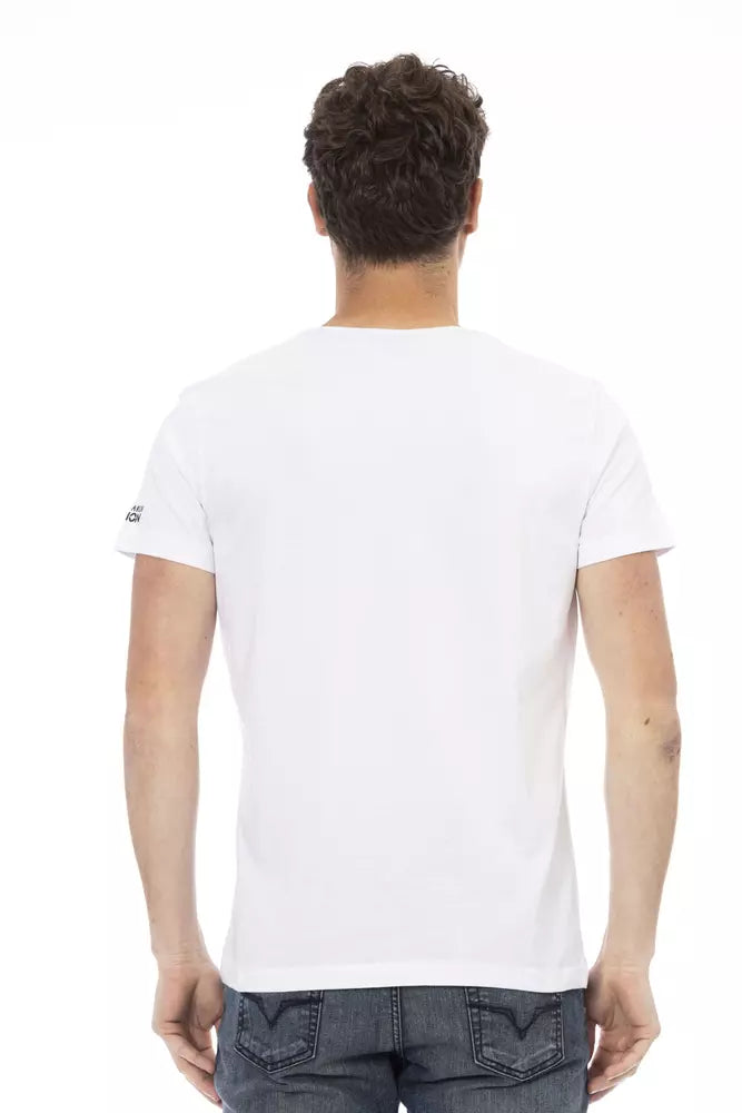 Trussardi Action Hvid Bomuld Herre T-shirt