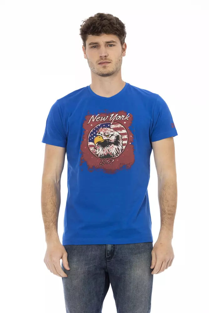 Trussardi Action Blå Bomuld Herre T-shirt