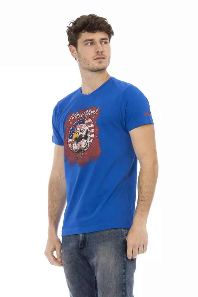 Trussardi Action Blå Bomuld Herre T-shirt
