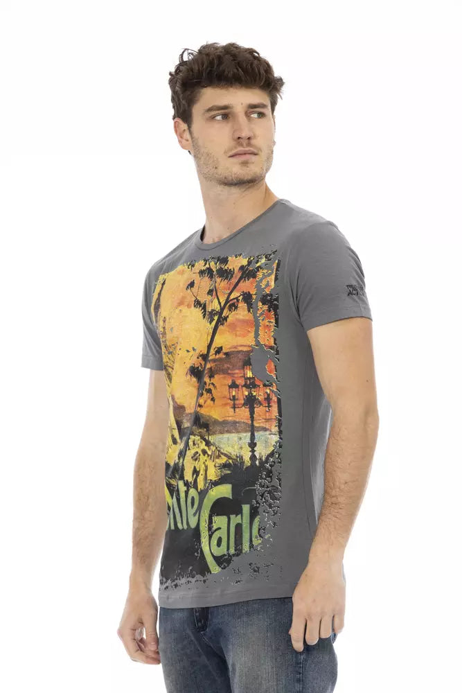 Trussardi Action Grå Bomuld Herre T-shirt