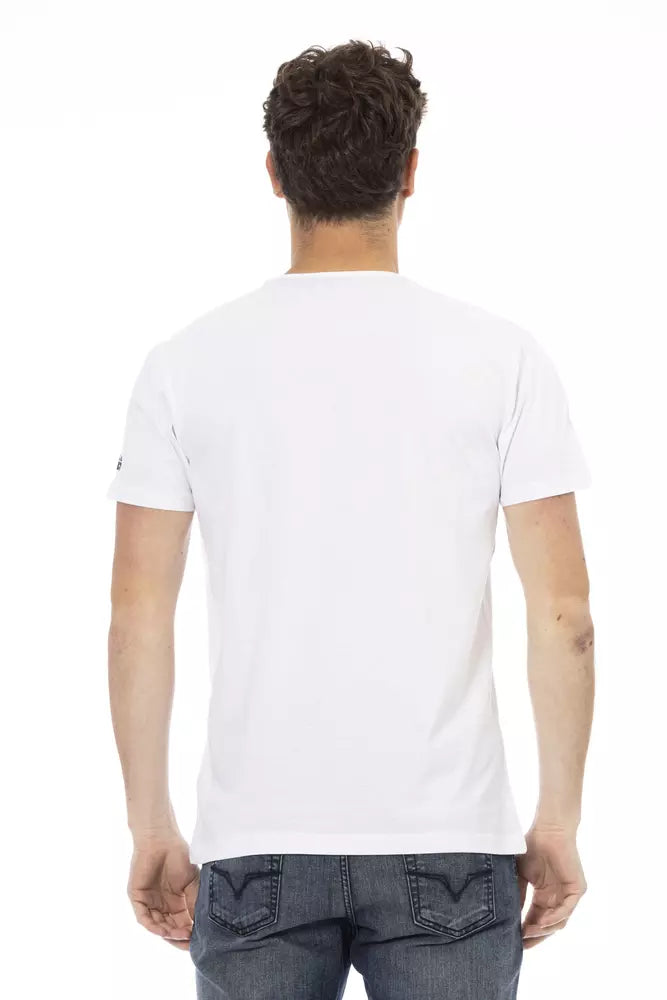 Trussardi Action Hvid Bomuld Herre T-shirt