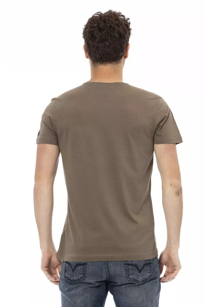 Trussardi Action Brun Bomuld Herre T-shirt