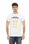 Trussardi Action Hvid Bomuld Herre T-shirt