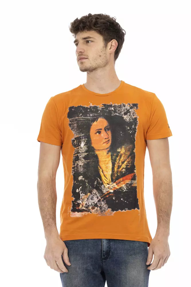 Trussardi Action Orange Bomuld Herre T-shirt