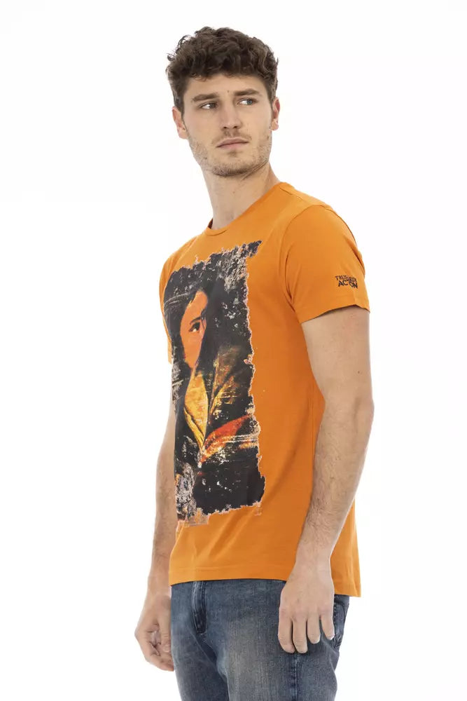 Trussardi Action Orange Bomuld Herre T-shirt