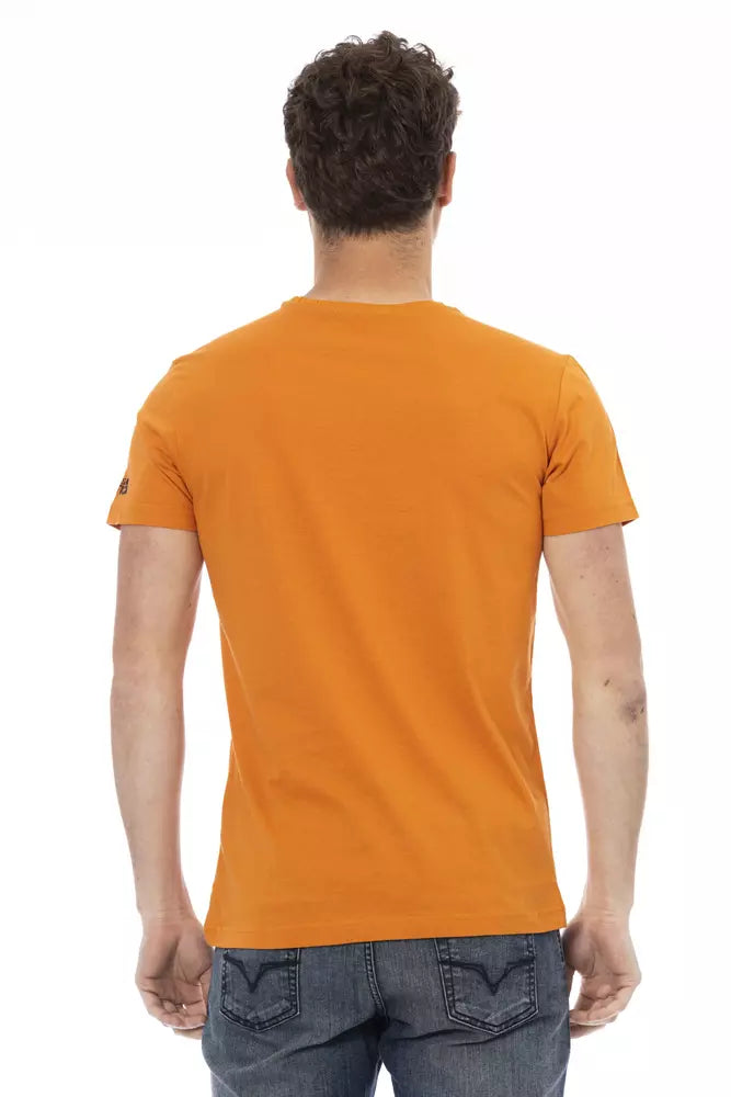 Trussardi Action Orange Bomuld Herre T-shirt