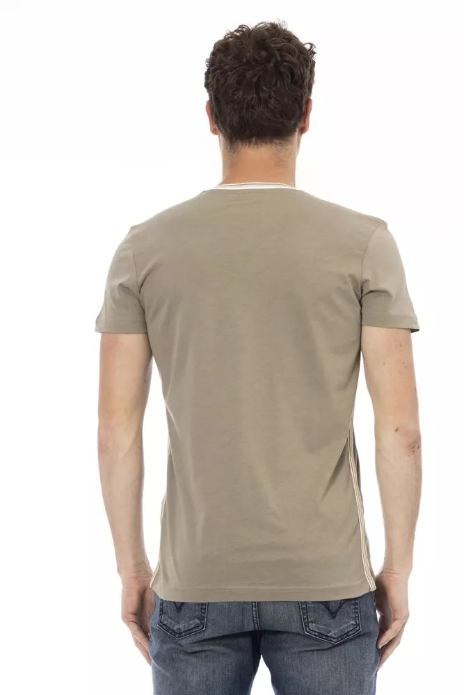 Trussardi Action Grøn bomulds-T-shirt til mænd