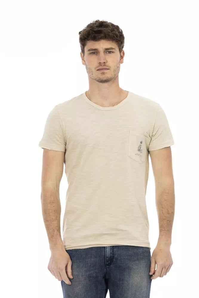 Trussardi Action Beige Bomuld Herre T-shirt