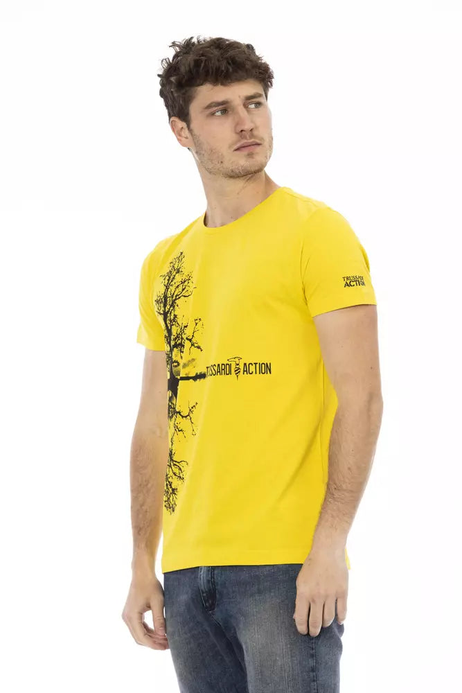 Trussardi Action Gul Bomuld Herre T-shirt