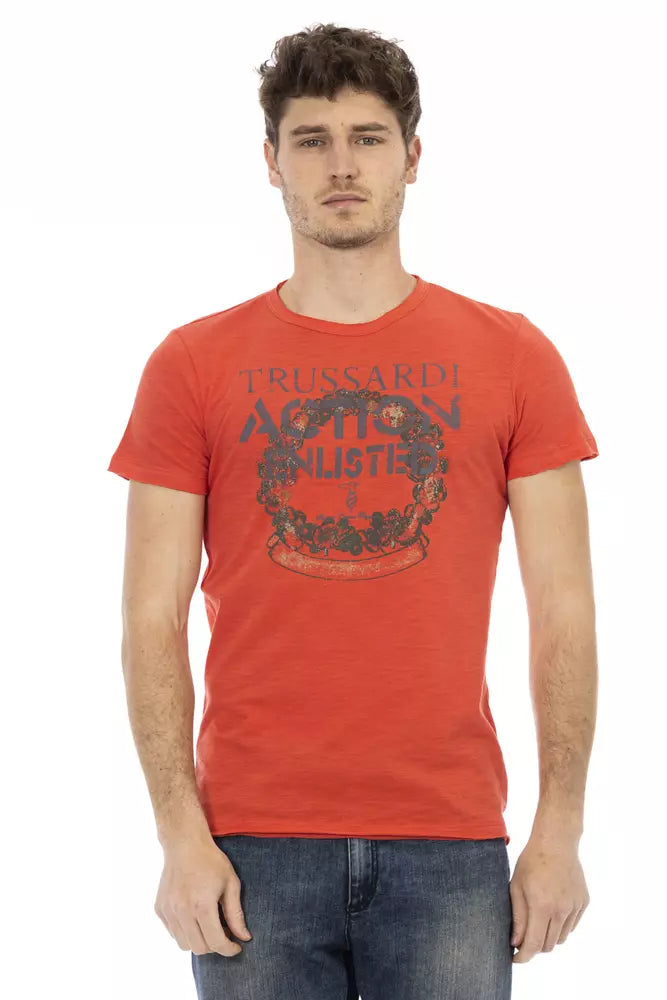 Trussardi Action Rød Bomuld Herre T-shirt