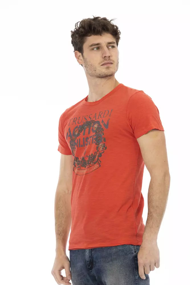 Trussardi Action Rød Bomuld Herre T-shirt