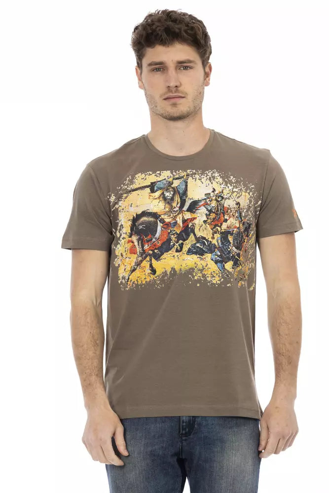 Trussardi Action Brun Bomuld Herre T-shirt