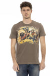 Trussardi Action Brun Bomuld Herre T-shirt