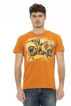 Trussardi Action Orange Bomuld Herre T-shirt