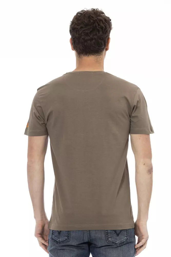 Trussardi Action Brun Bomuld Herre T-shirt