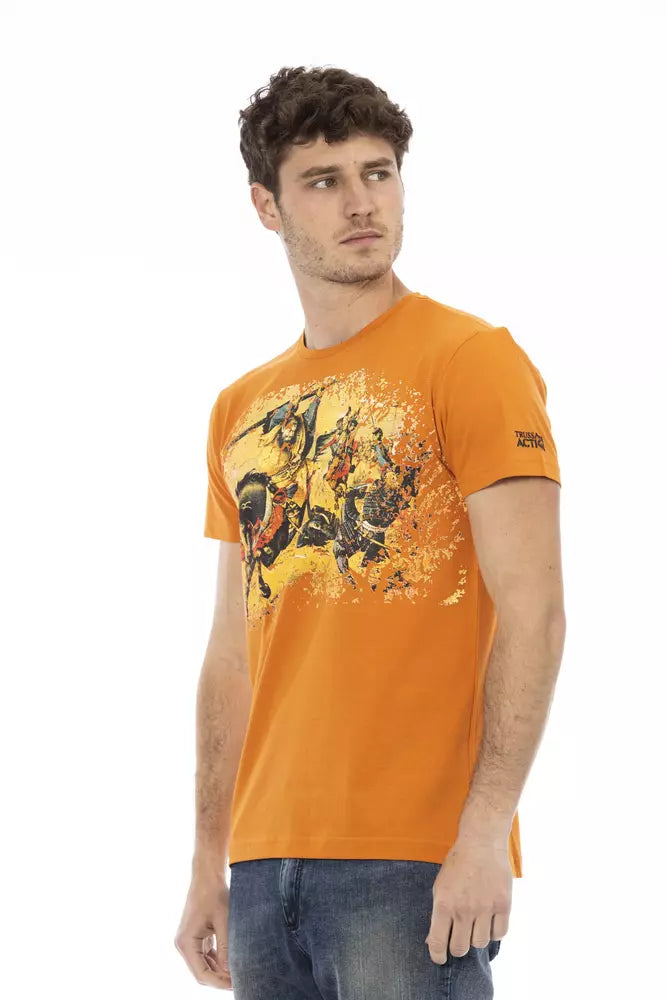 Trussardi Action Orange Bomuld Herre T-shirt