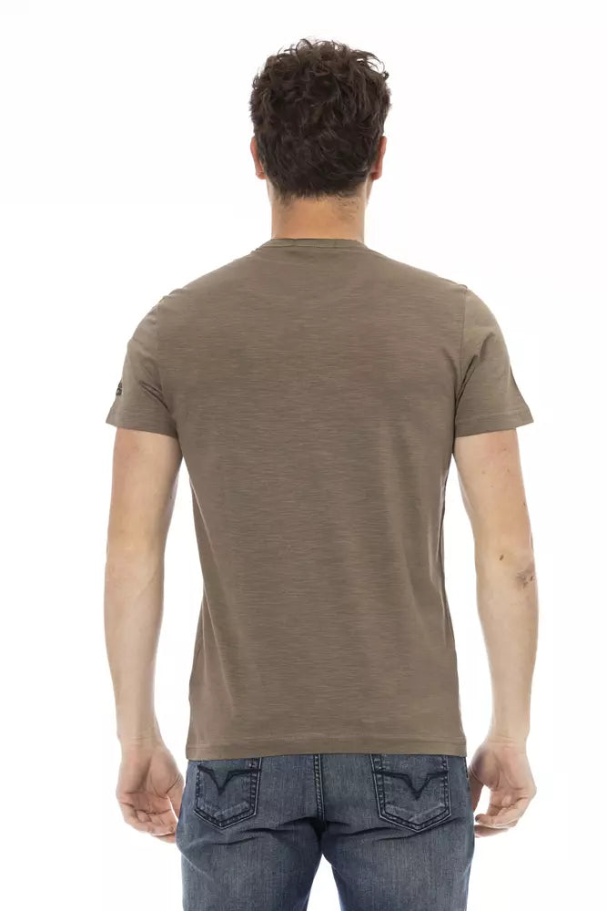 Trussardi Action Brun Bomuld Herre T-shirt
