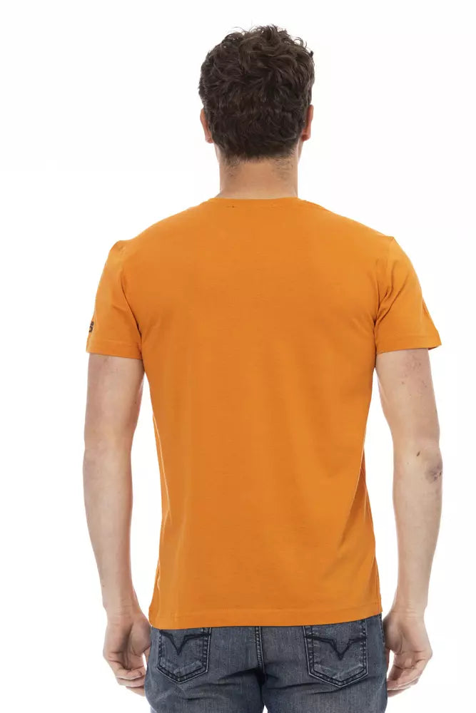 Trussardi Action Orange Bomuld Herre T-shirt