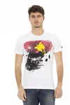 Trussardi Action Hvid Bomuld Herre T-shirt