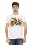 Trussardi Action Hvid Bomuld Herre T-shirt