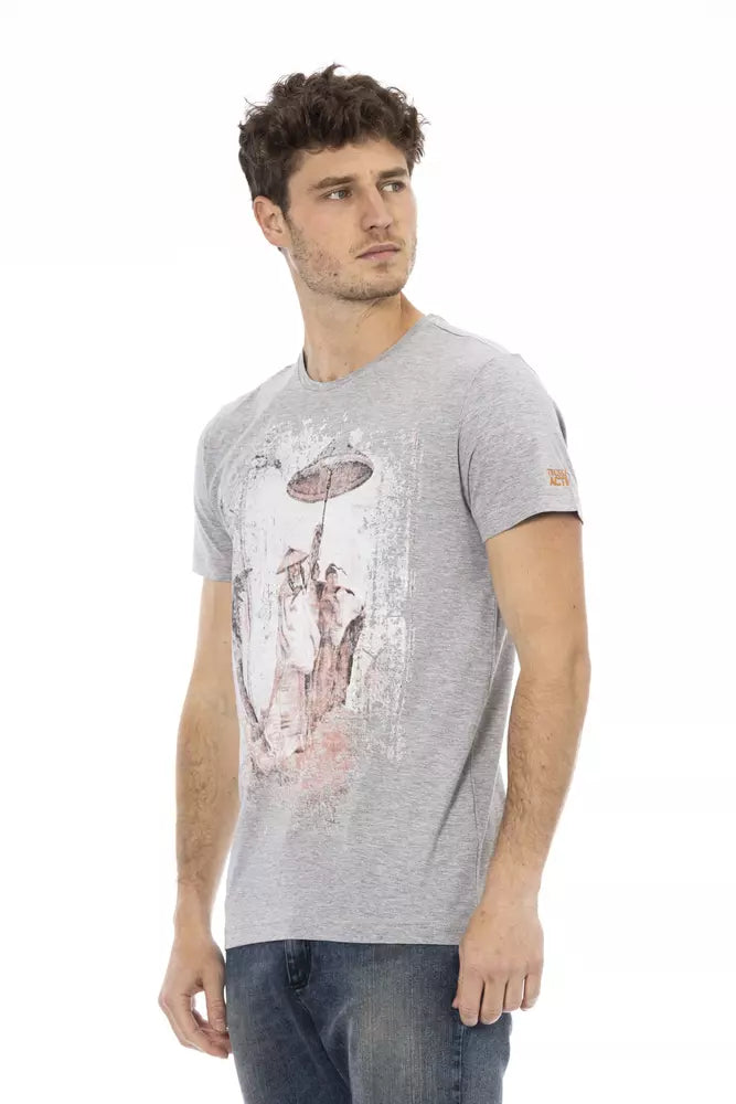 Trussardi Action Grå Bomuld Herre T-shirt