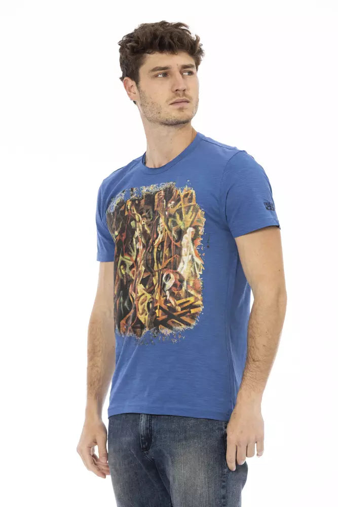 Trussardi Action Blå Bomuld Herre T-shirt