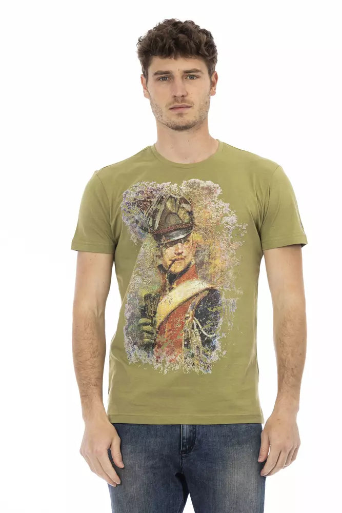 Trussardi Action Grøn Bomuld Herre T-shirt