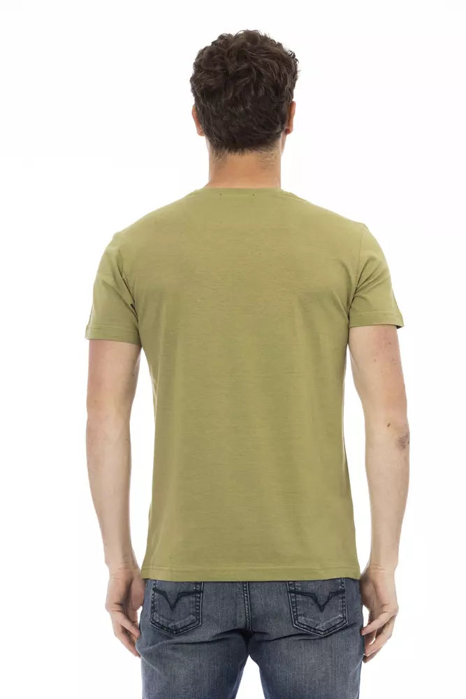 Trussardi Action Grøn Bomuld Herre T-shirt