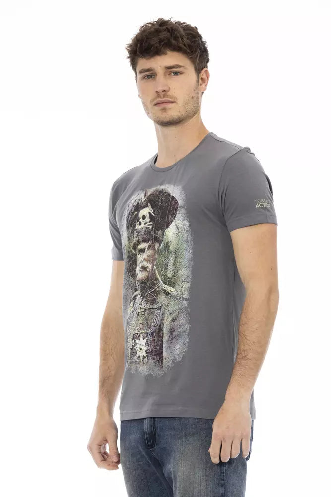Trussardi Action Grå Bomuld Herre T-shirt
