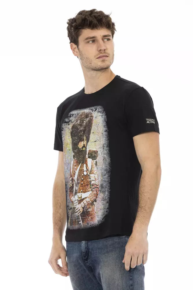 Trussardi Action sort bomuld herre T-shirt