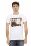 Trussardi Action Hvid Bomuld Herre T-shirt