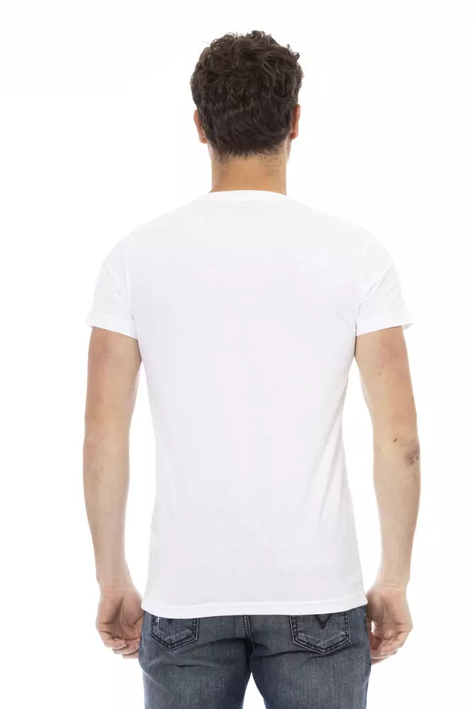 Trussardi Action Hvid Bomuld Herre T-shirt