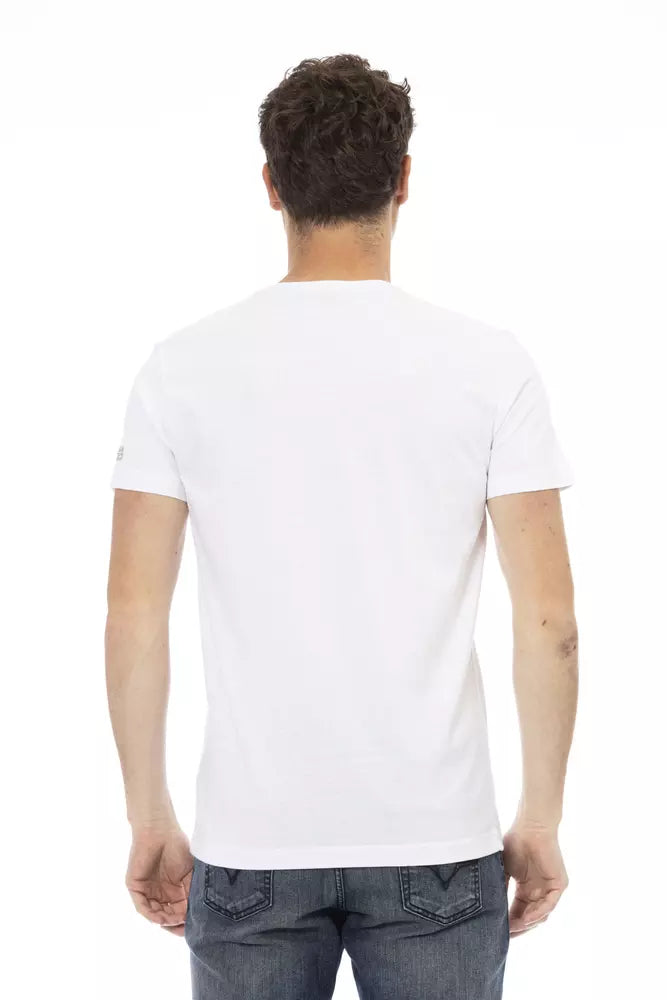 Trussardi Action Hvid Bomuld Herre T-shirt