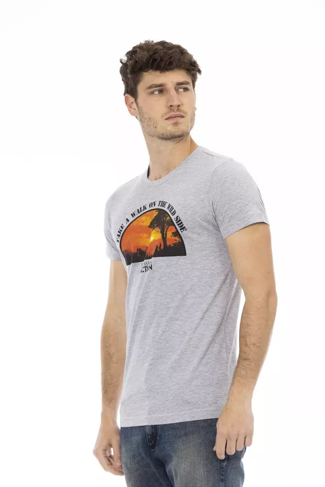 Trussardi Action Grå Bomuld Herre T-shirt