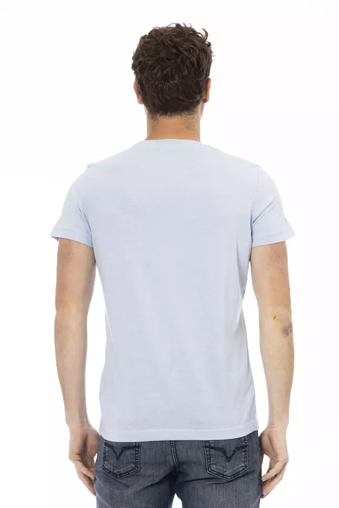 Trussardi Action Lyseblå Bomuld Herre T-shirt