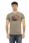 Trussardi Action Grøn Bomuld Herre T-shirt