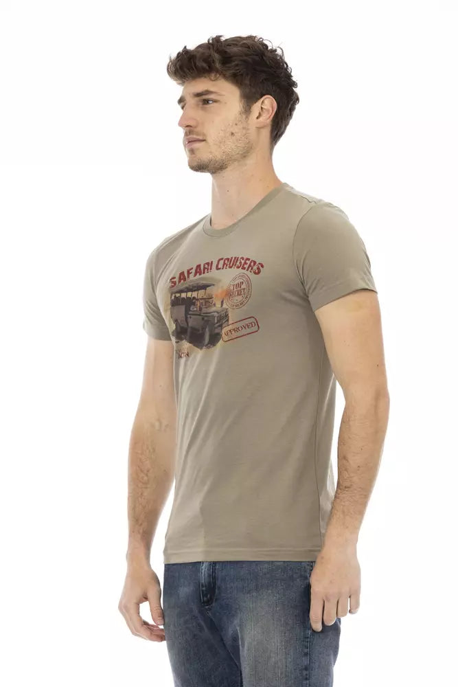 Trussardi Action Grøn Bomuld Herre T-shirt