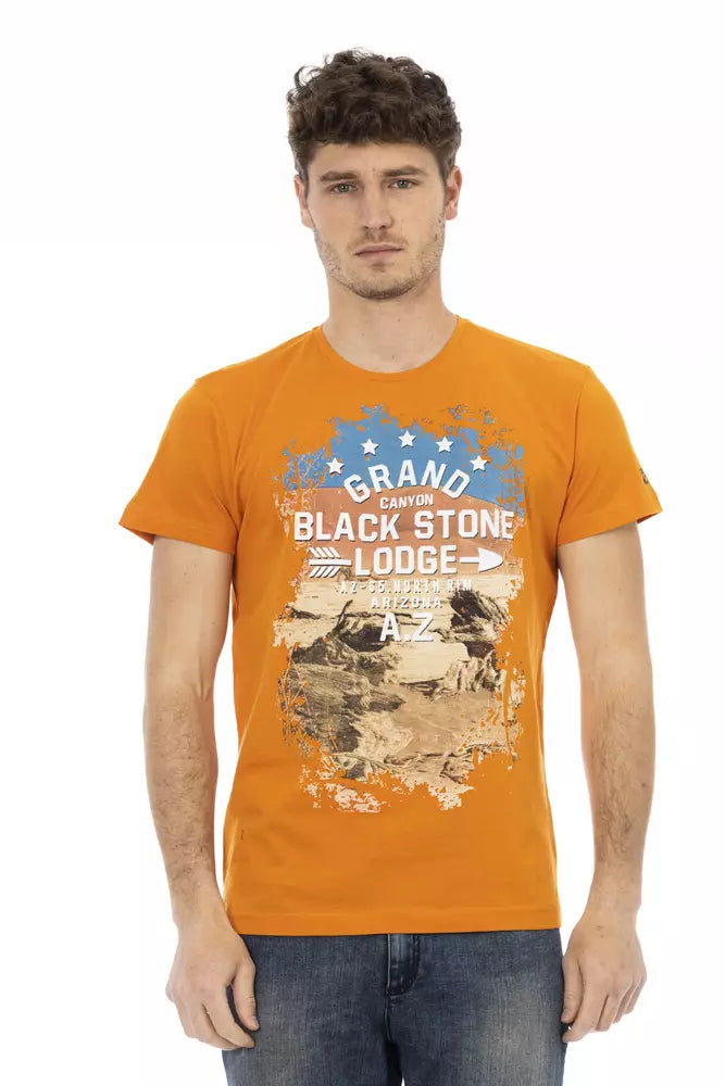 Trussardi Action Orange Bomuld Herre T-shirt