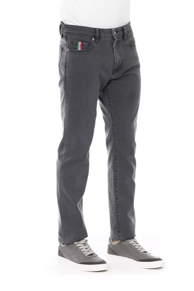Baldinini Trend Grå Bomuld Herrejeans