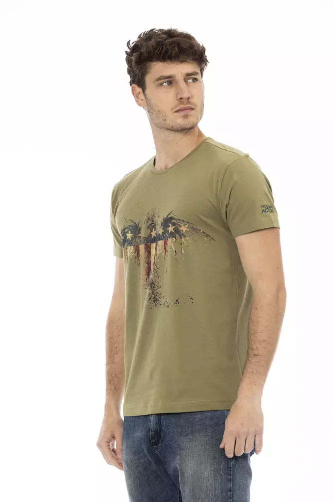 Trussardi Action Grøn Bomuld Herre T-shirt