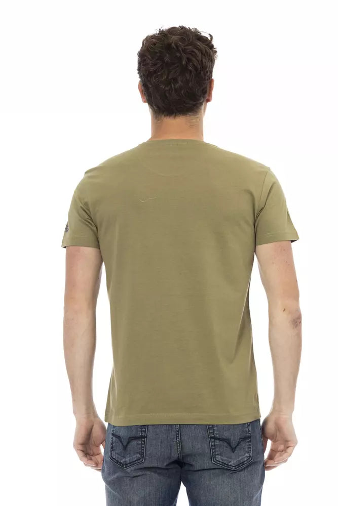 Trussardi Action Grøn Bomuld Herre T-shirt