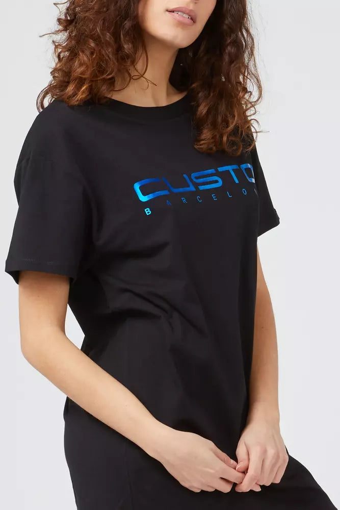 Custo Barcelona Blå Bomuld Dame T-shirt