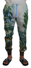 Dolce & Gabbana flerfarvede silke statementbukser