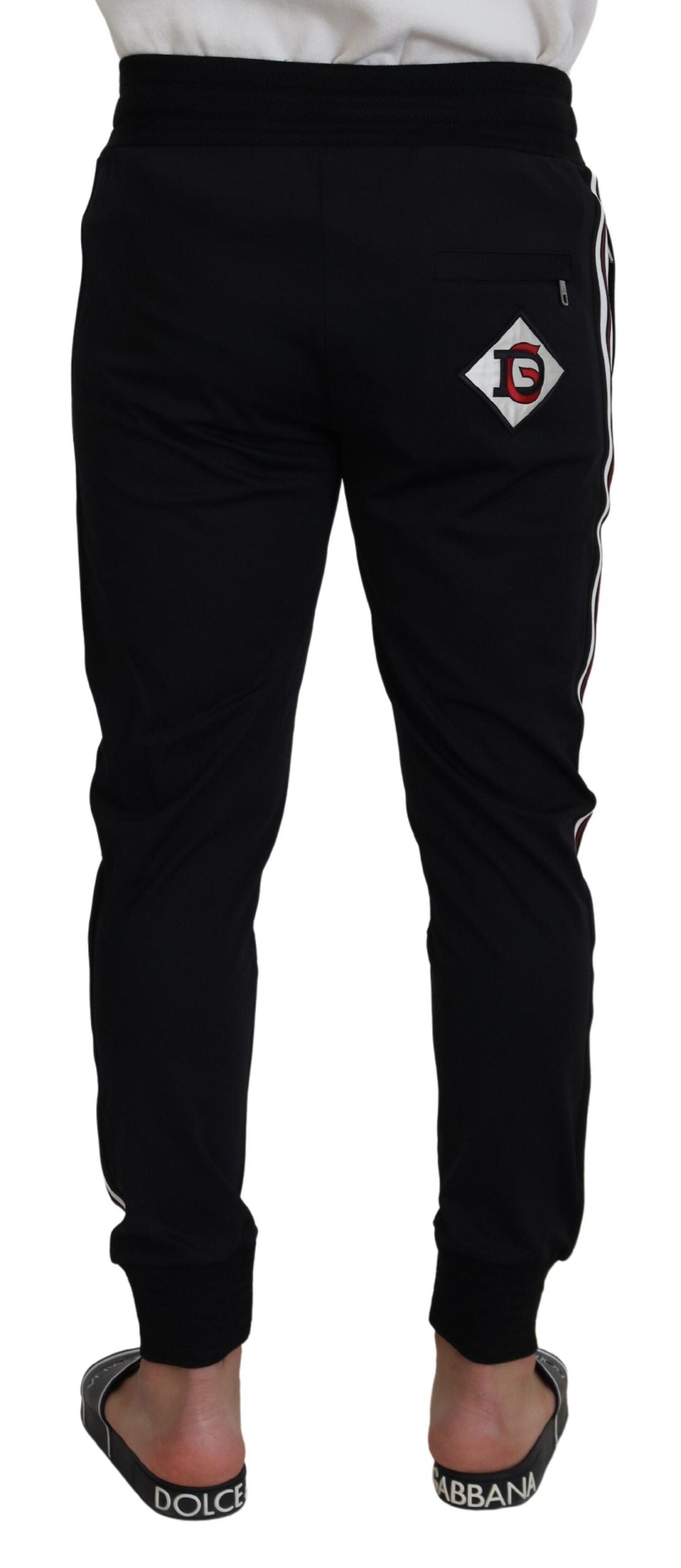 Dolce & Gabbana Chic sorte bomuldsdesignerbukser