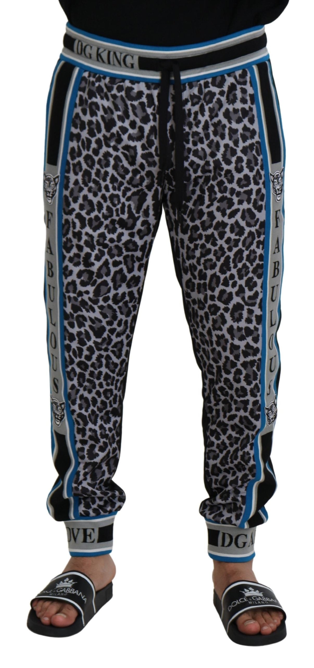Dolce & Gabbana Chic Flerfarvede Joggerbukser
